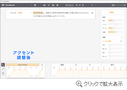 アクセントの調整