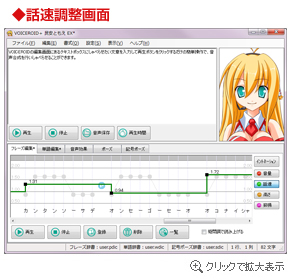 話速調整画面